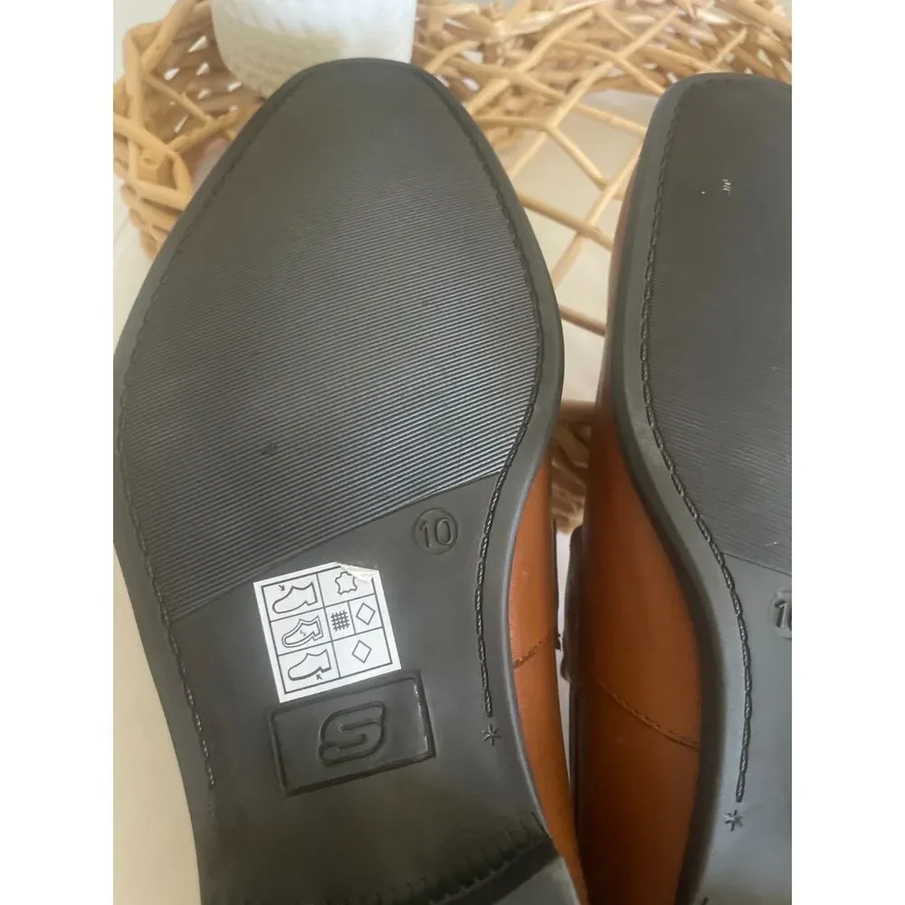 Skechers Trentmore - Corinth Men's Leather Penny Loafers Brown Size 10